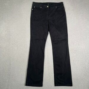 Escada Pants Womens 30x30 Black Slim Straight Chino Casual Preppy 5 Pocket Italy